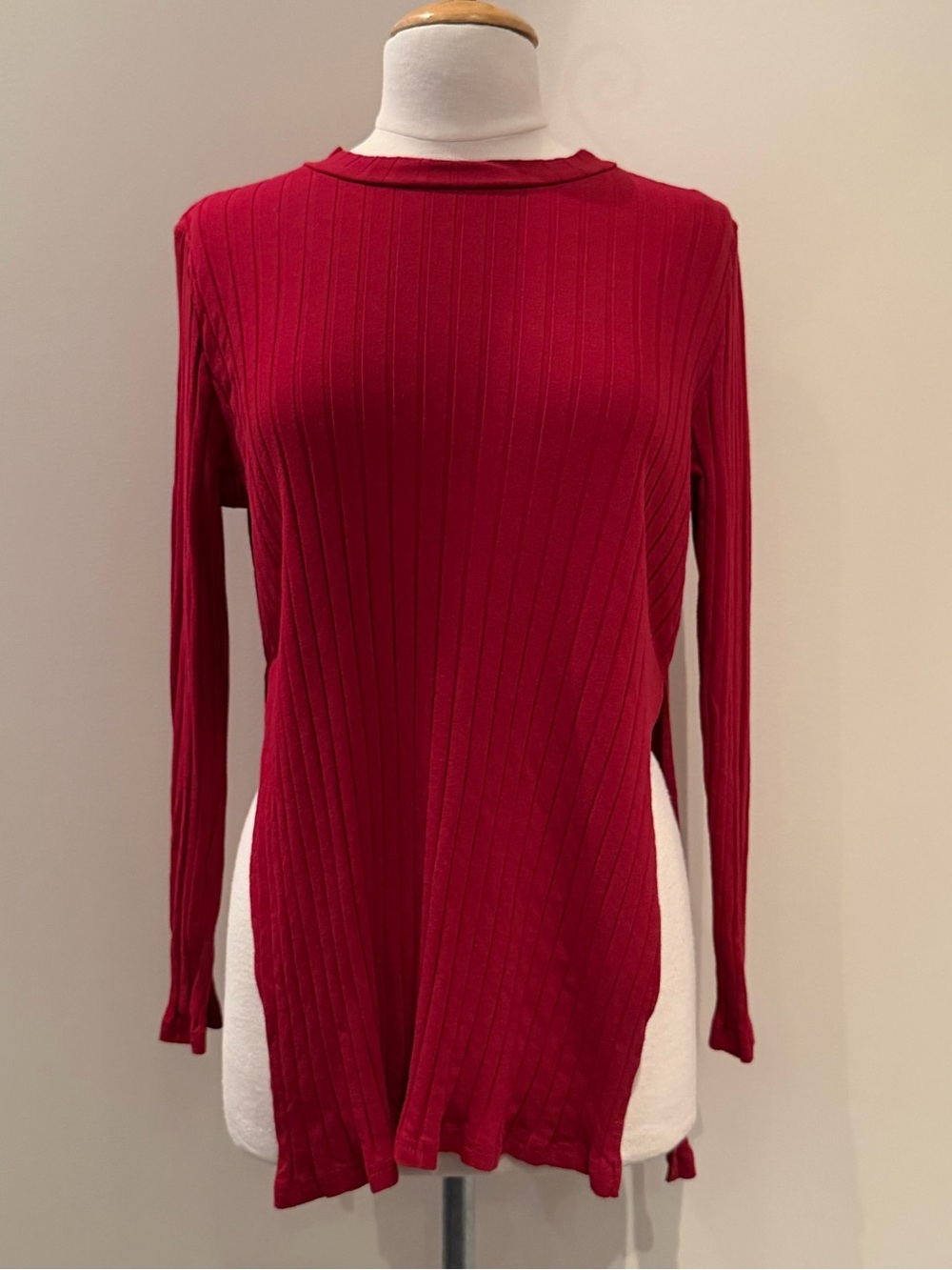 SHEIN Ribbed Long Sleeve Top